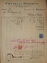 1930-11-03 fattura della ditta Fratelli Moretti di Comunnuovo per due macchine agricole da semina